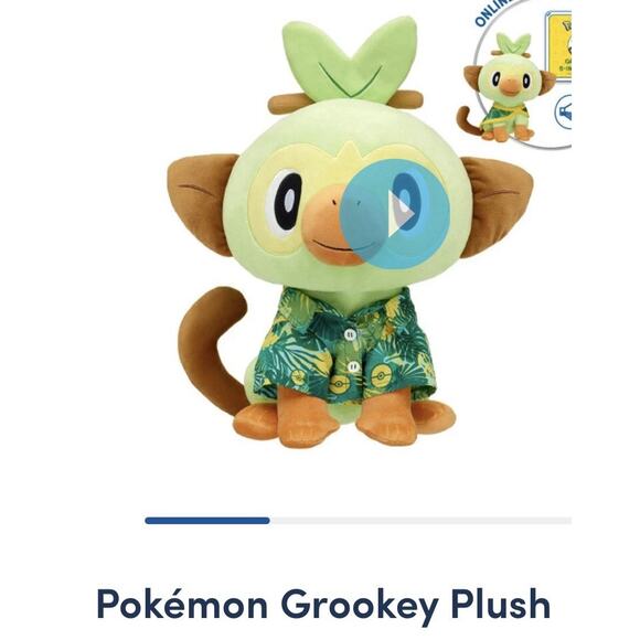 Build-a-Bear Workshop Leaf Shirt Fits Pokemon Grookey (not included) Green Logo - Picture 7 of 7